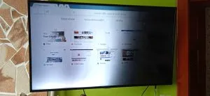 تاریک شدن نصف صفحه تلویزیون
